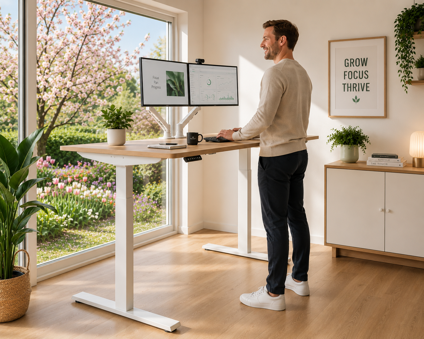 Zit-sta bureau instellen: de complete gids voor een ergonomische werkplek