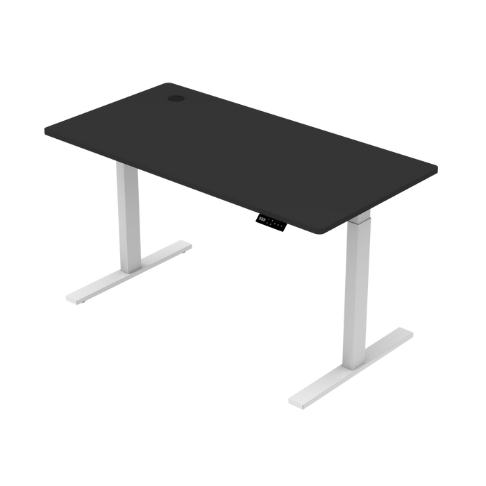 Zit-sta bureau S1 140x70 Wit / Intens zwart