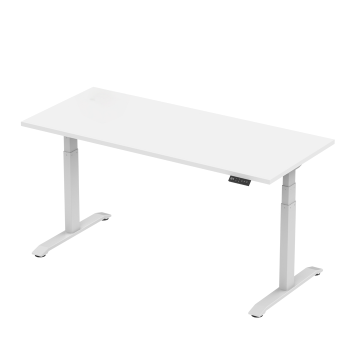 Zit-sta bureau S2 120x80 Wit / Puur wit