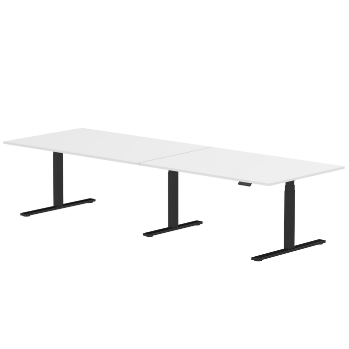 Zit-sta bureau S3 280x80 Zwart / Puur wit