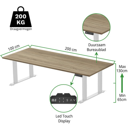 Zit-sta bureau S5 200x100