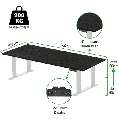 Zit-sta bureau S5 200x100