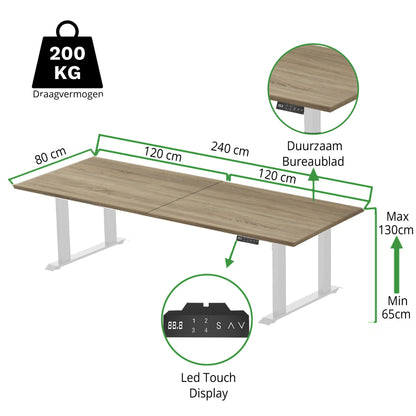Zit-sta bureau 4 poten S5 240x80