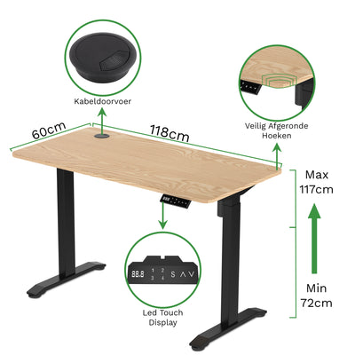 Zit-sta bureau Compact Pro 118x60
