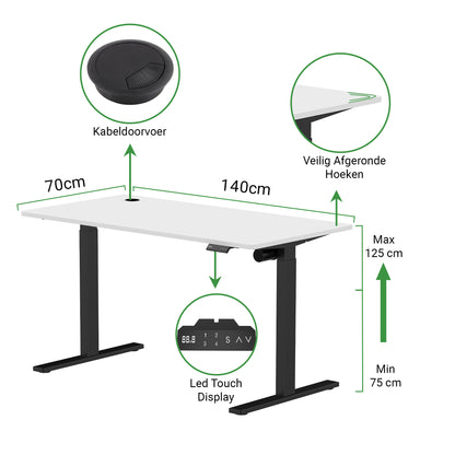 Zit-sta bureau S1 140x70