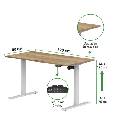 Zit-sta bureau S1 120x80