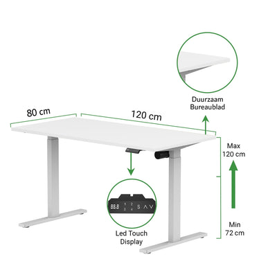 Zit-sta bureau S1 120x80