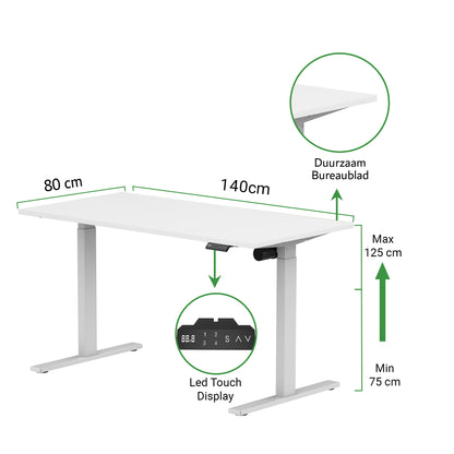 Zit-sta bureau S1 140x80