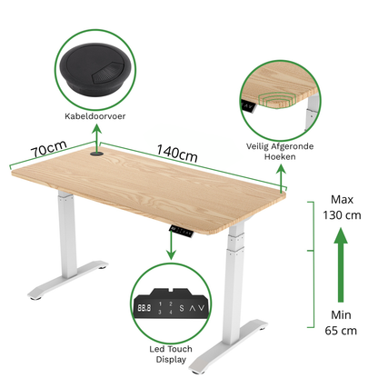 Zit-sta bureau S2 140x70