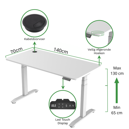 Zit-sta bureau S2 140x70