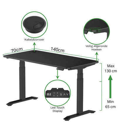 Zit-sta bureau S2 140x70