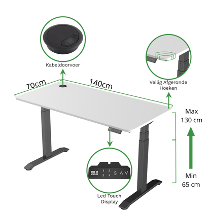 Zit-sta bureau S2 140x70