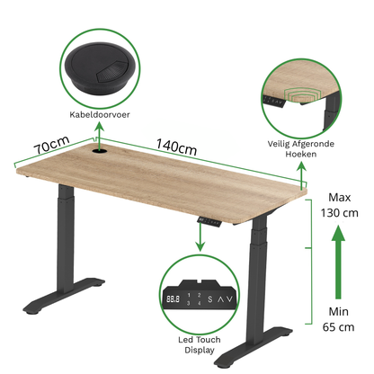 Zit-sta bureau S2 140x70
