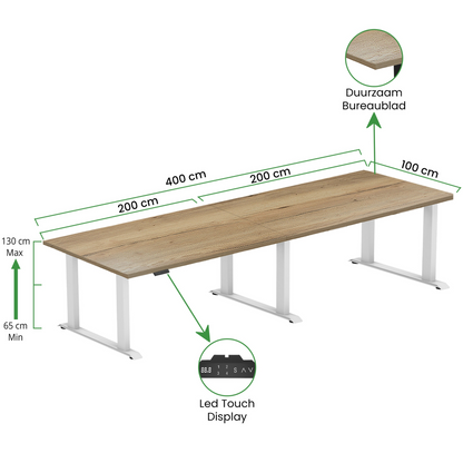 Zit-sta bureau S6 400x100