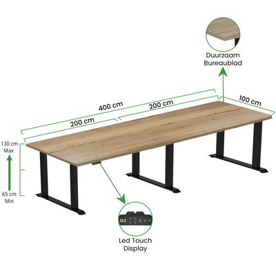 Zit-sta bureau S6 400x100