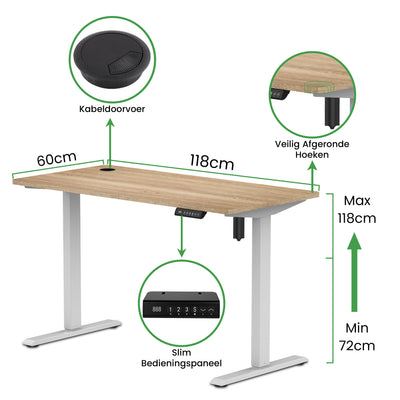 Zit-sta bureau Compact 118x60