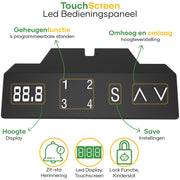 Sitz-Steh-Schreibtisch S3 240x80 Weiß / Reinweiß 