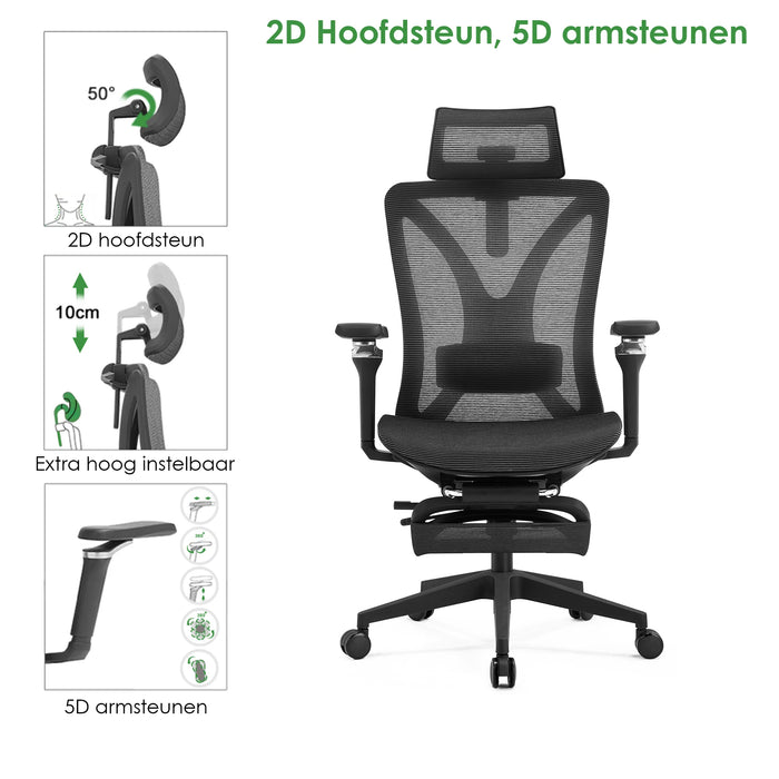 Premium Bureaustoel Lux Full Mesh