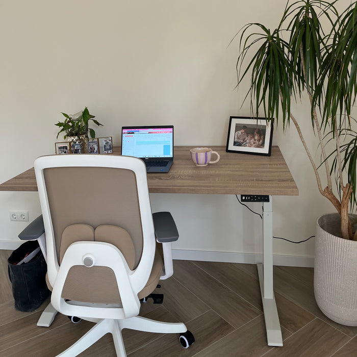 Bureaustoel Nova Beige Wit