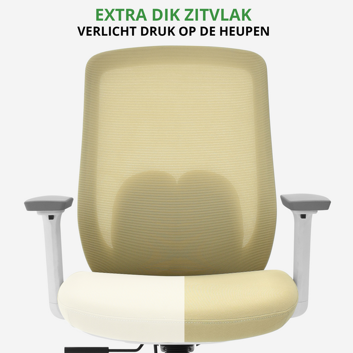 Bureaustoel Nova Beige Wit