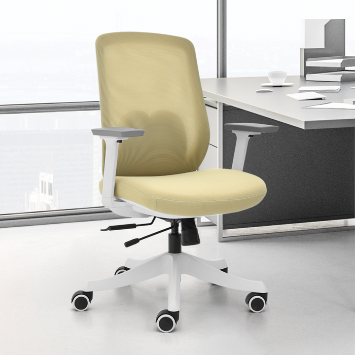 Bureaustoel Nova Beige Wit