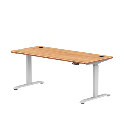 Sitz-Steh-Schreibtisch S2 140x70 Schwarz / Vintage Eiche