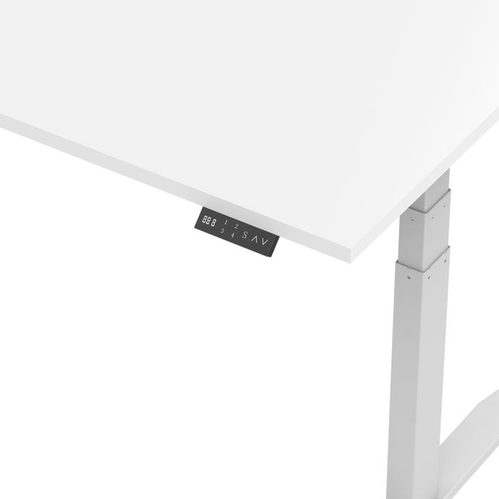 Zit-sta bureau S4 160x80 Wit / Puur wit