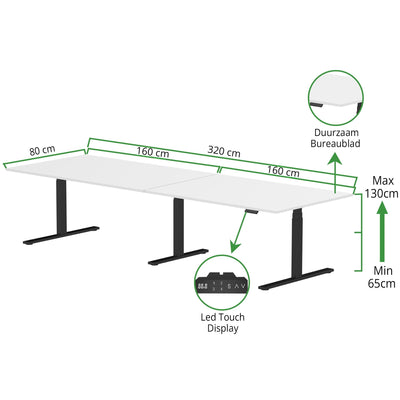 Zit-sta bureau S3 320x80
