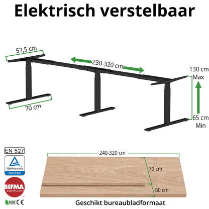 Tischgestell erweitert S3 weiß