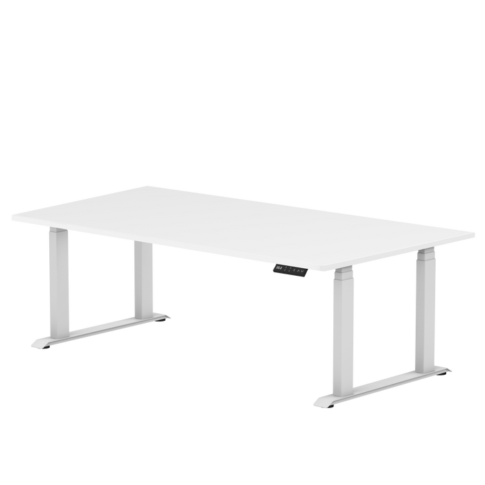 Zit-sta bureau S5 200x100 Wit / Puur wit