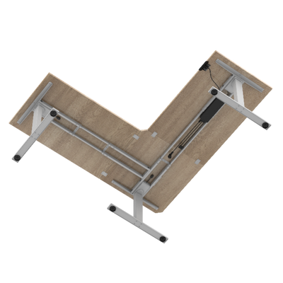 Zit-sta hoekbureau S3 180x160x70