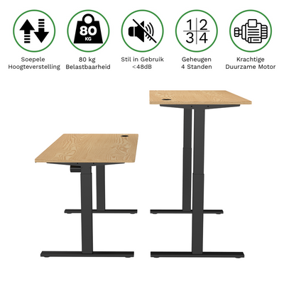 Zit-sta bureau S1 140x70 - Hoog model