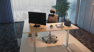 Zit-sta hoekbureau S3 180x160x70