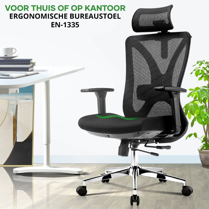 Manager Bureaustoel Lux ergonomische bureaustoel zwart